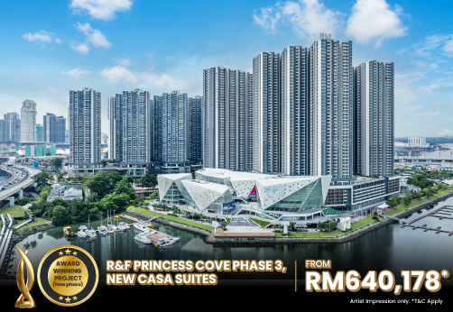 R&F Princess Cove Phase 3, New Casa Suites (From RM640K*)