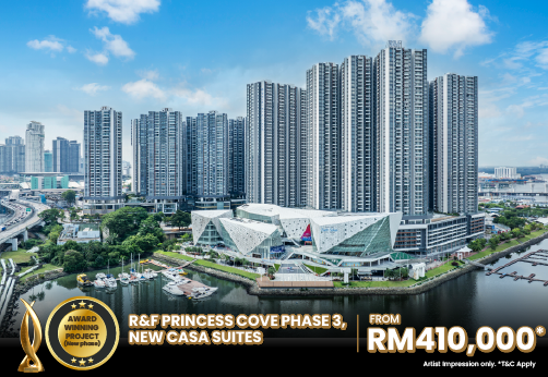 R&F Princess Cove Phase 3, New Casa Suites (From RM410,000*)